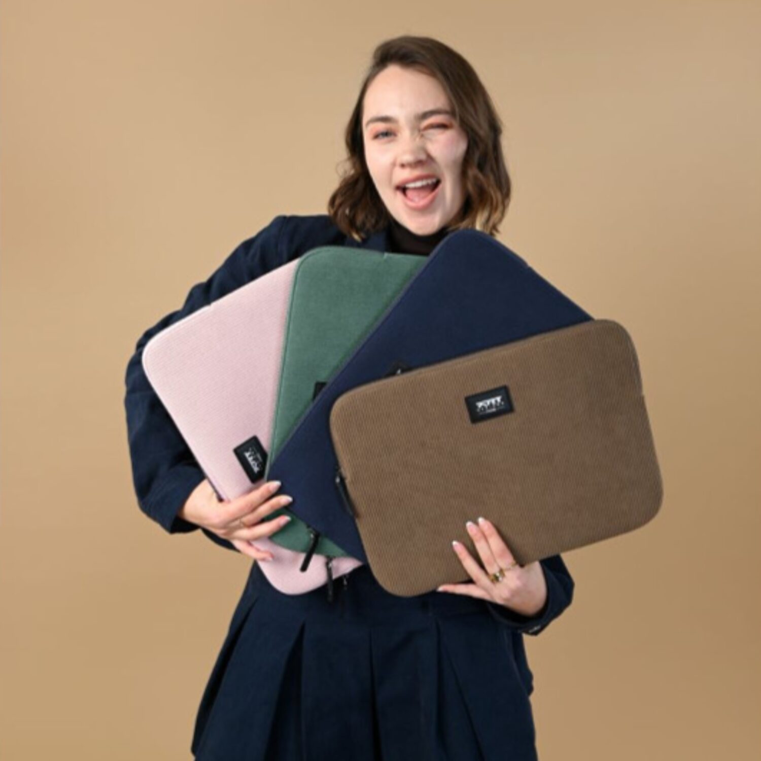 PORT MILANO II ECO laptop sleeve 16" Navy Blue - Image 5