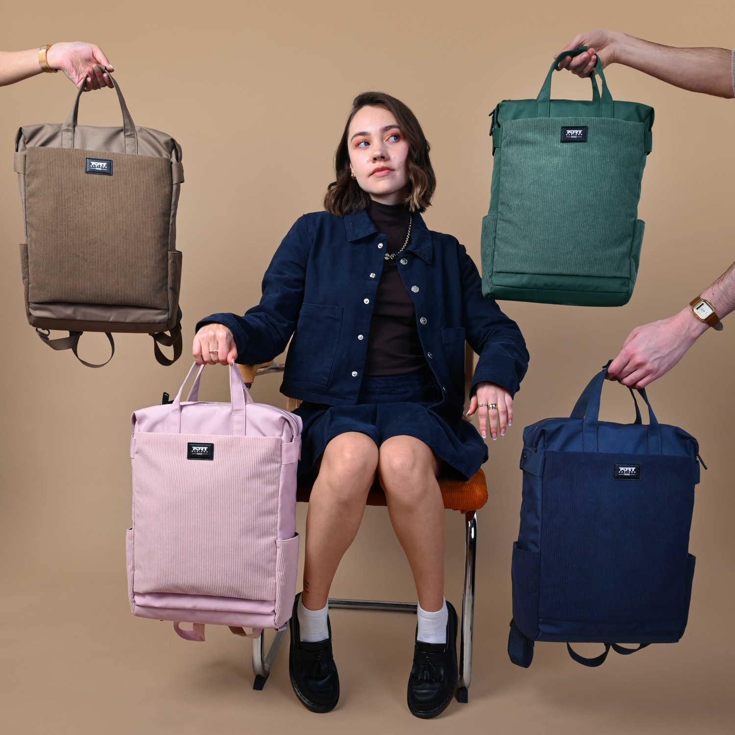 Port Designs Milano II ECO 14/16″ Totepack – Navy Blue - Image 5