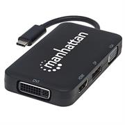 Manhattan USB-C 4-IN-1 Audio Video Converter