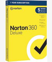 Norton 360 Deluxe 5-DEVICE Annual License