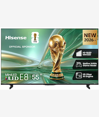 Hisense 55 Inch E8S UHD Mini LED 144HZ Smart TV