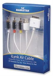 Manhattan Ilynk Av Cable Composite Video Cable 3 x RCA