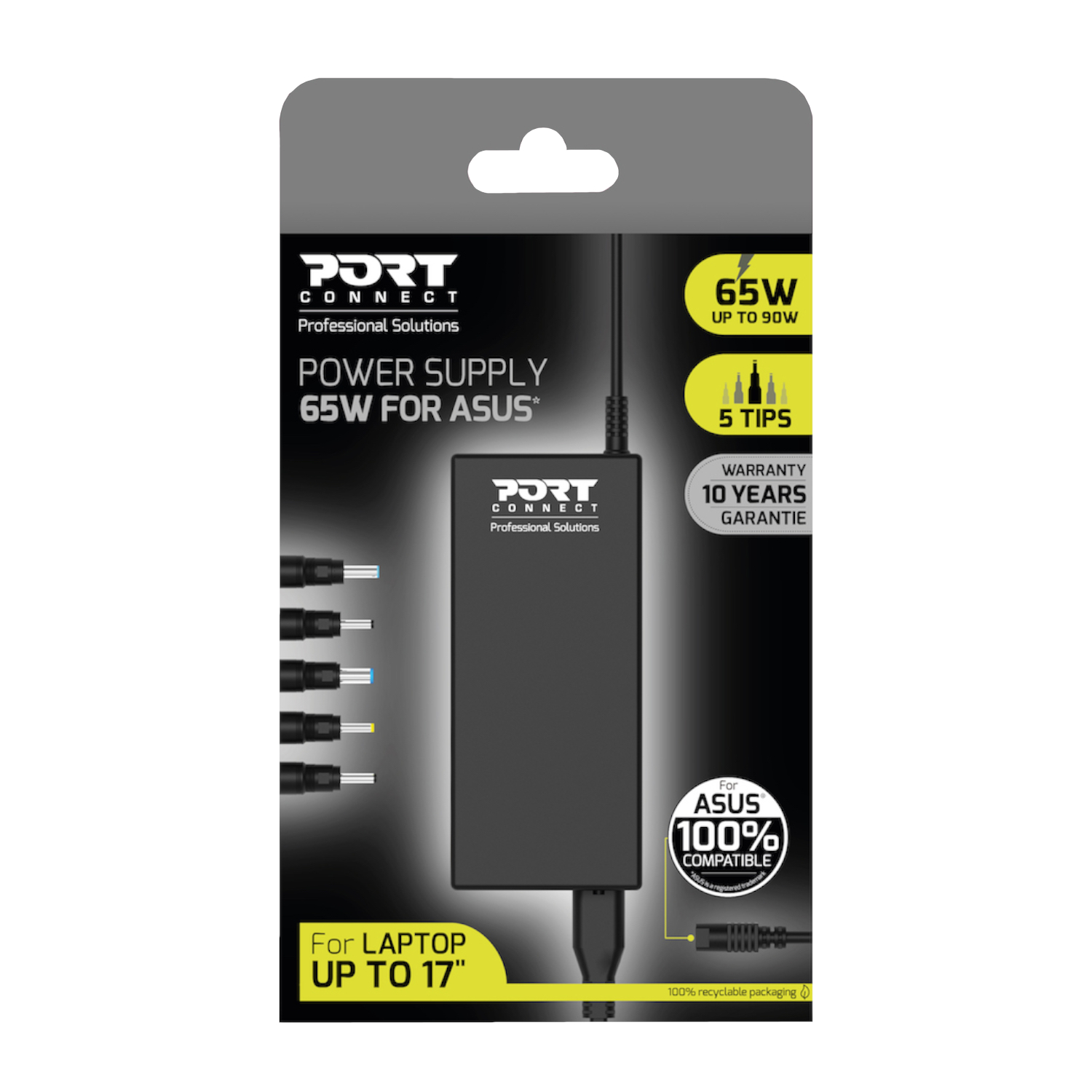 Port Connect 65W Notebook Adapter Asus - Image 4