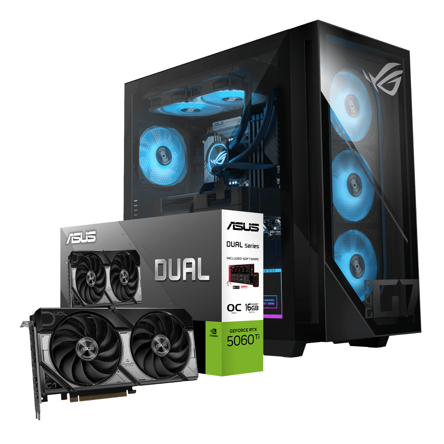 Asus ROG G700 Intel® Core™ Ultra 5 Windows 11 Home PC (RTX 5060 Ti DUAL)