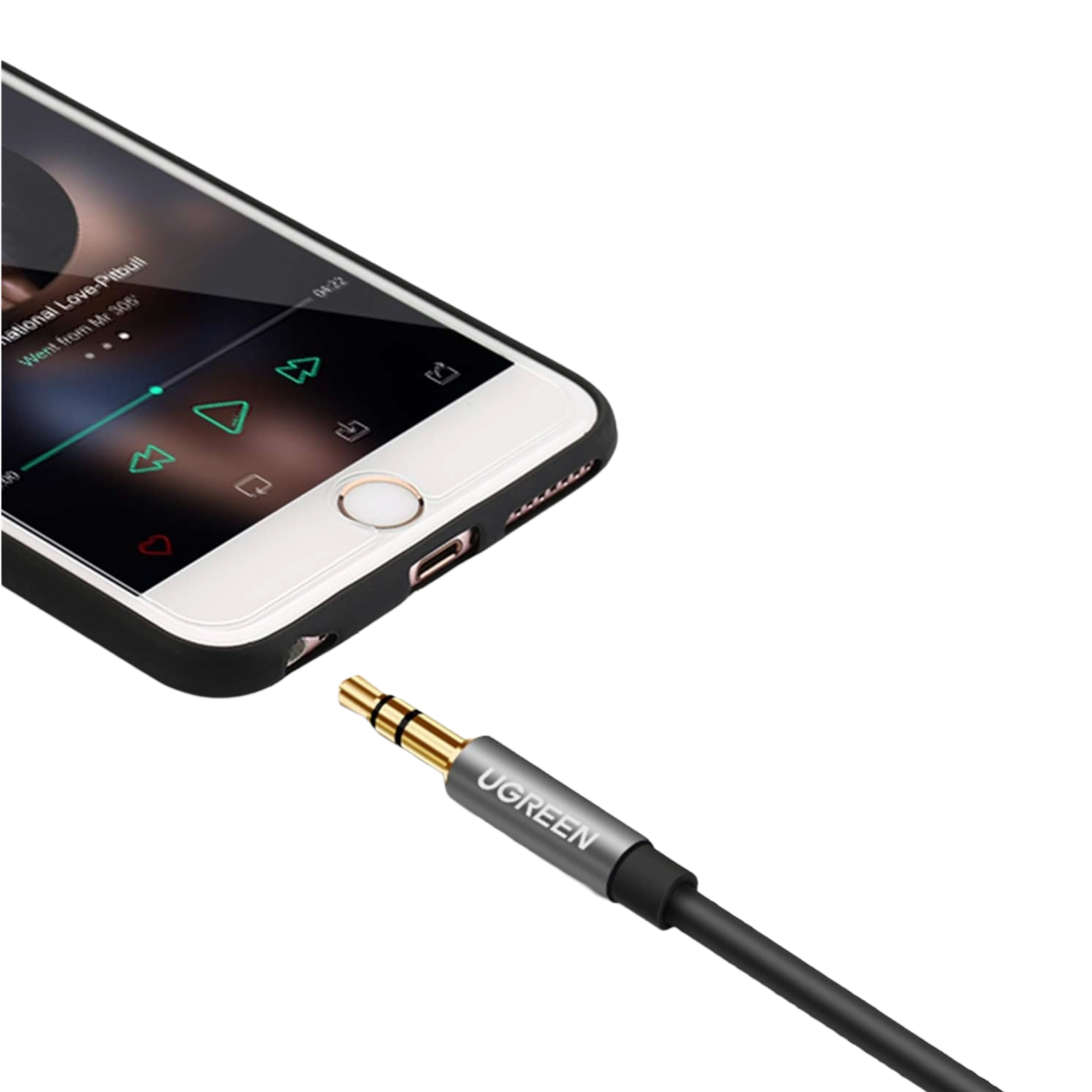 UGREEN AV118 3.5mm AUX Extension Cable 3m – Male to Female –(Black) - Image 4