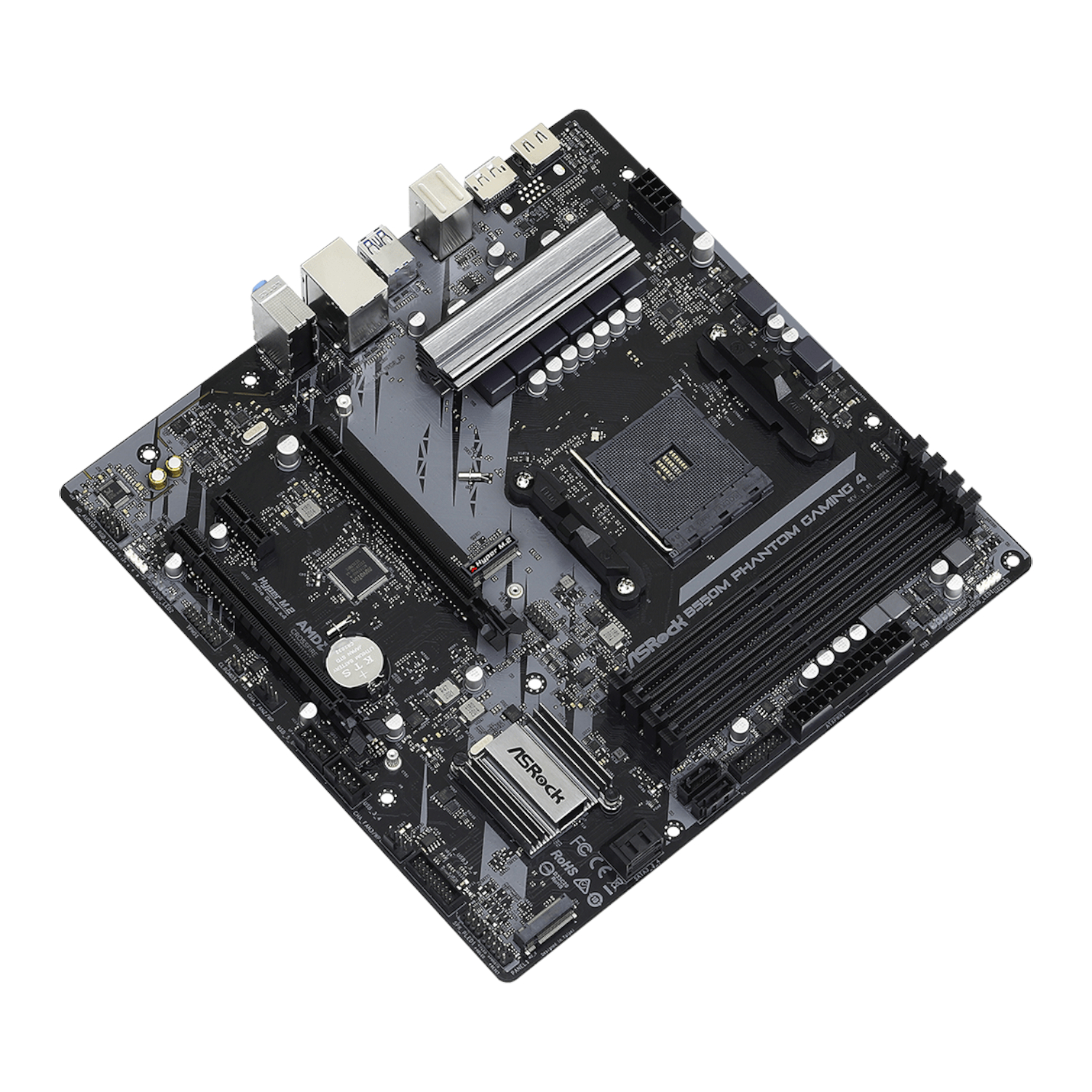 ASRock B550 Phantom Gaming 4 AM4 M-ATX Motherboard - Image 3