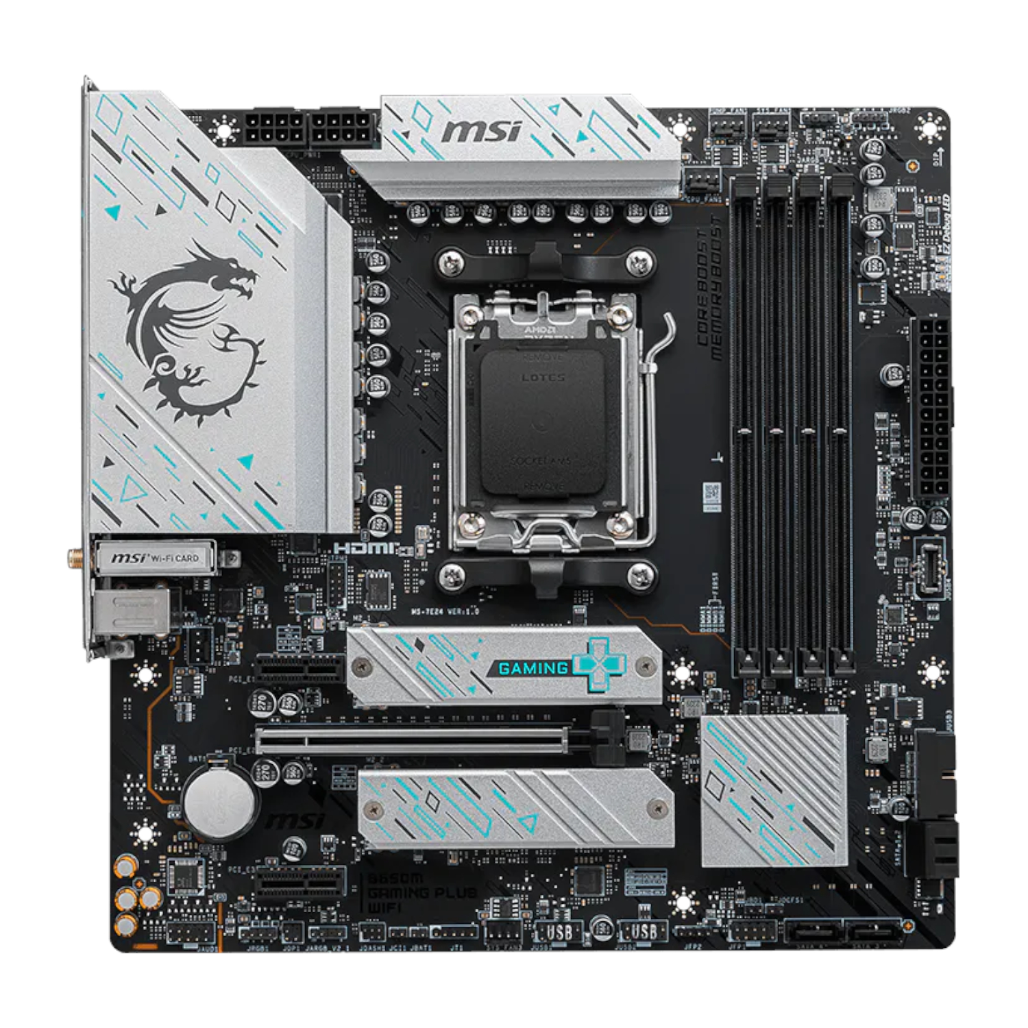 MSI B650M Gaming Plus WiFi AM5 M-ATX Gaming Motherboard - Image 2