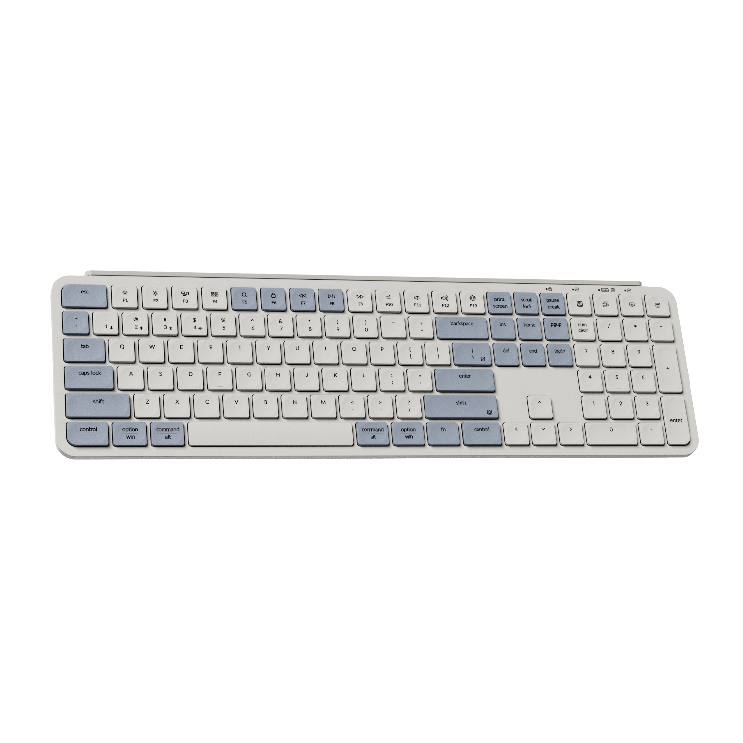Keychron B6 Pro Ultra-Slim 100% Wireless Keyboard - Retro Blue - Image 2