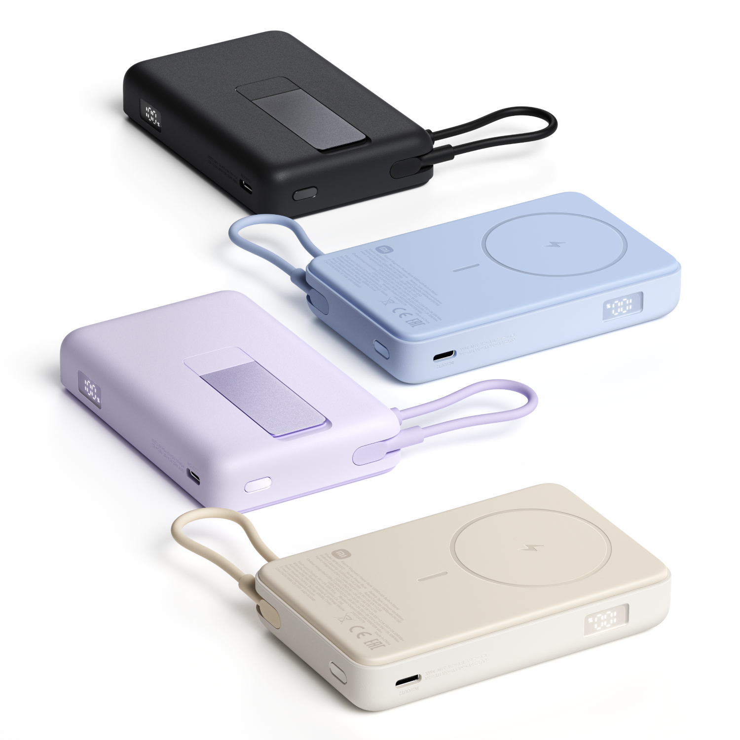 Xiaomi Magnetic Power Bank 10000mAh with Built-in Stand - Blue - Image 4
