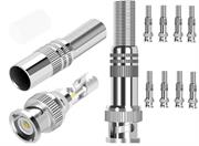 Securnix RG59 8 Pack Screw Spring Bnc Connectors
