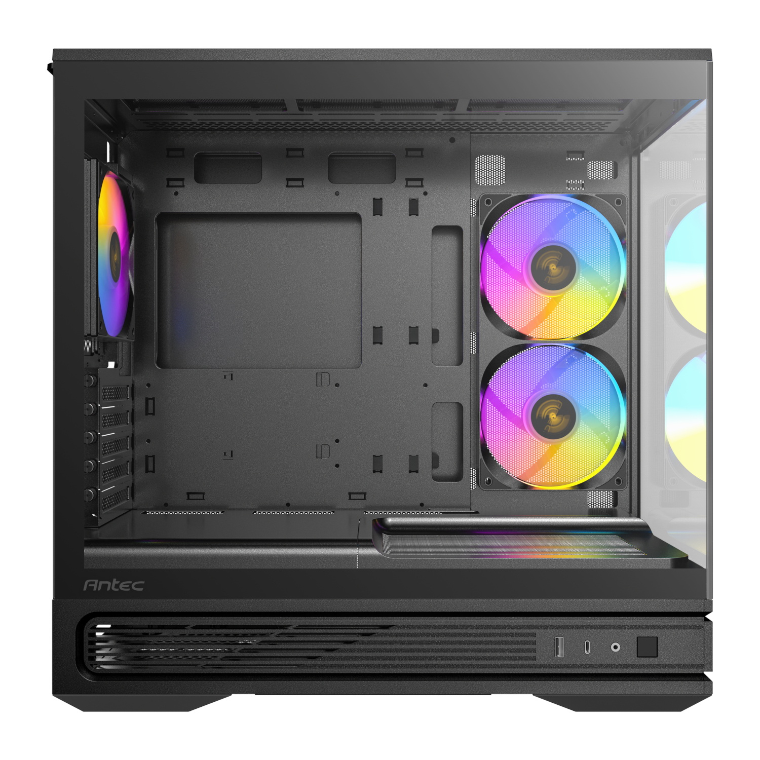 Antec C2M ARGB Compact Micro-ATX Gaming Chassis - Black - Image 5