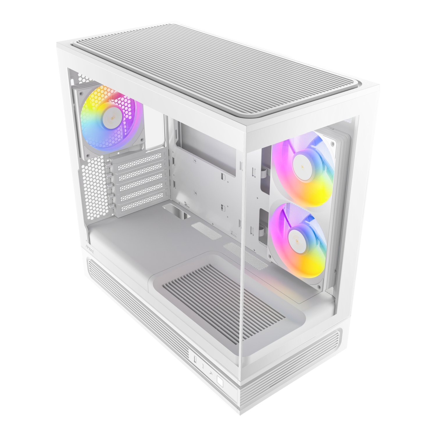 Antec C2M ARGB Compact Micro-ATX Gaming Chassis - White - Image 4