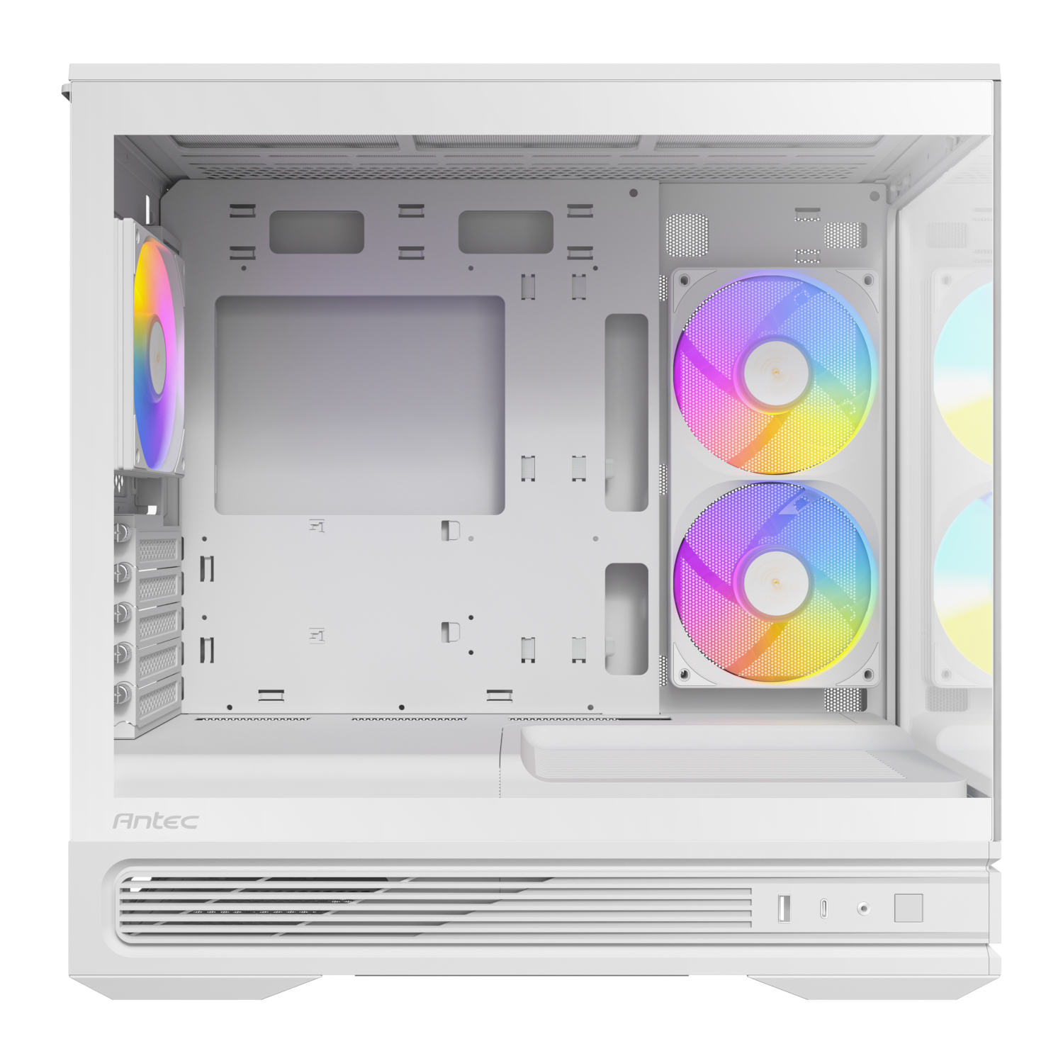 Antec C2M ARGB Compact Micro-ATX Gaming Chassis - White - Image 5