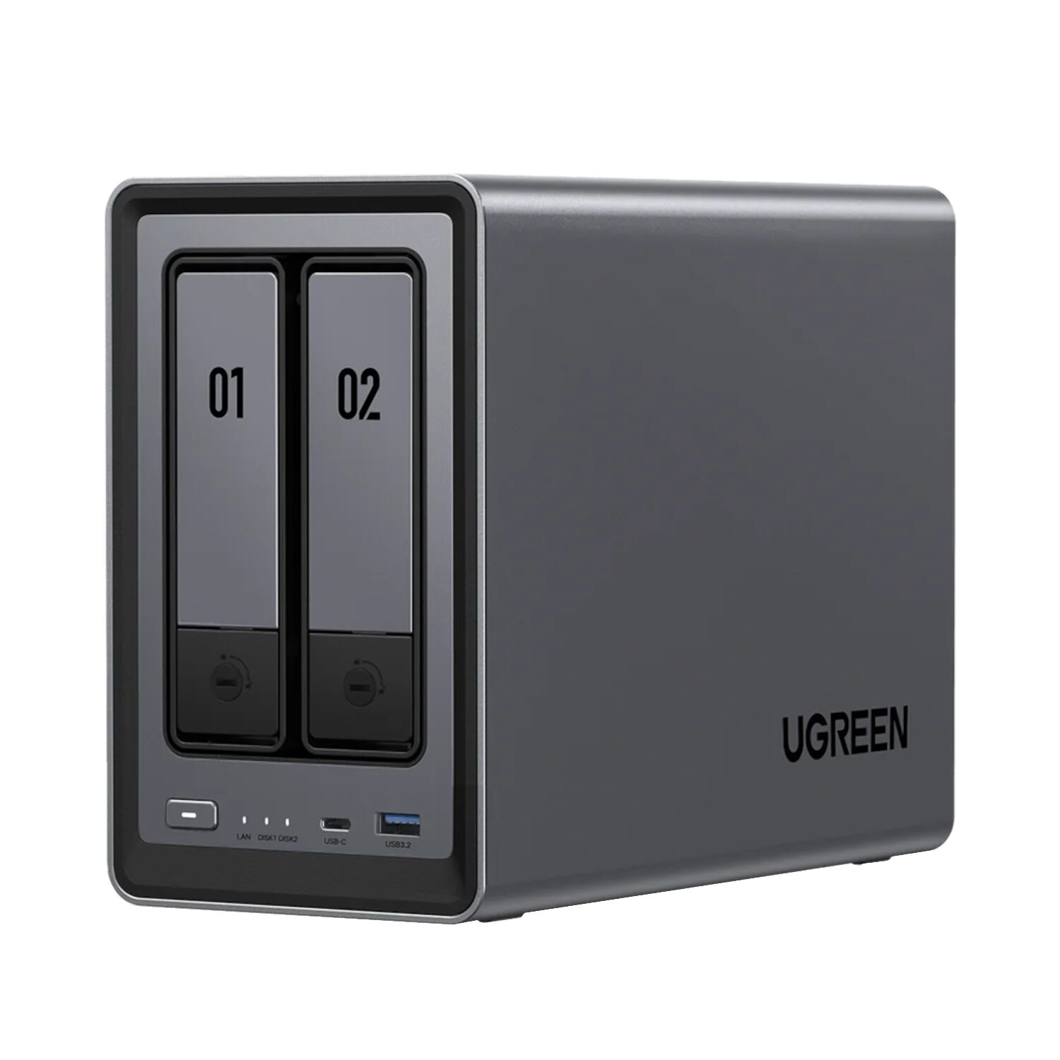 UGreen NASync DXP2800 2 Bay NAS with Seagate Ironwolf NAS 8TB SATA Hard Drive Bundle (2x 4TB) - Image 2