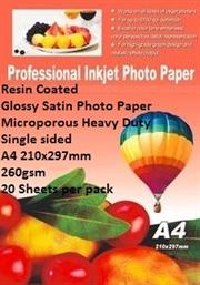 Ebox Resin Coated Glossy Satin Photo Paper