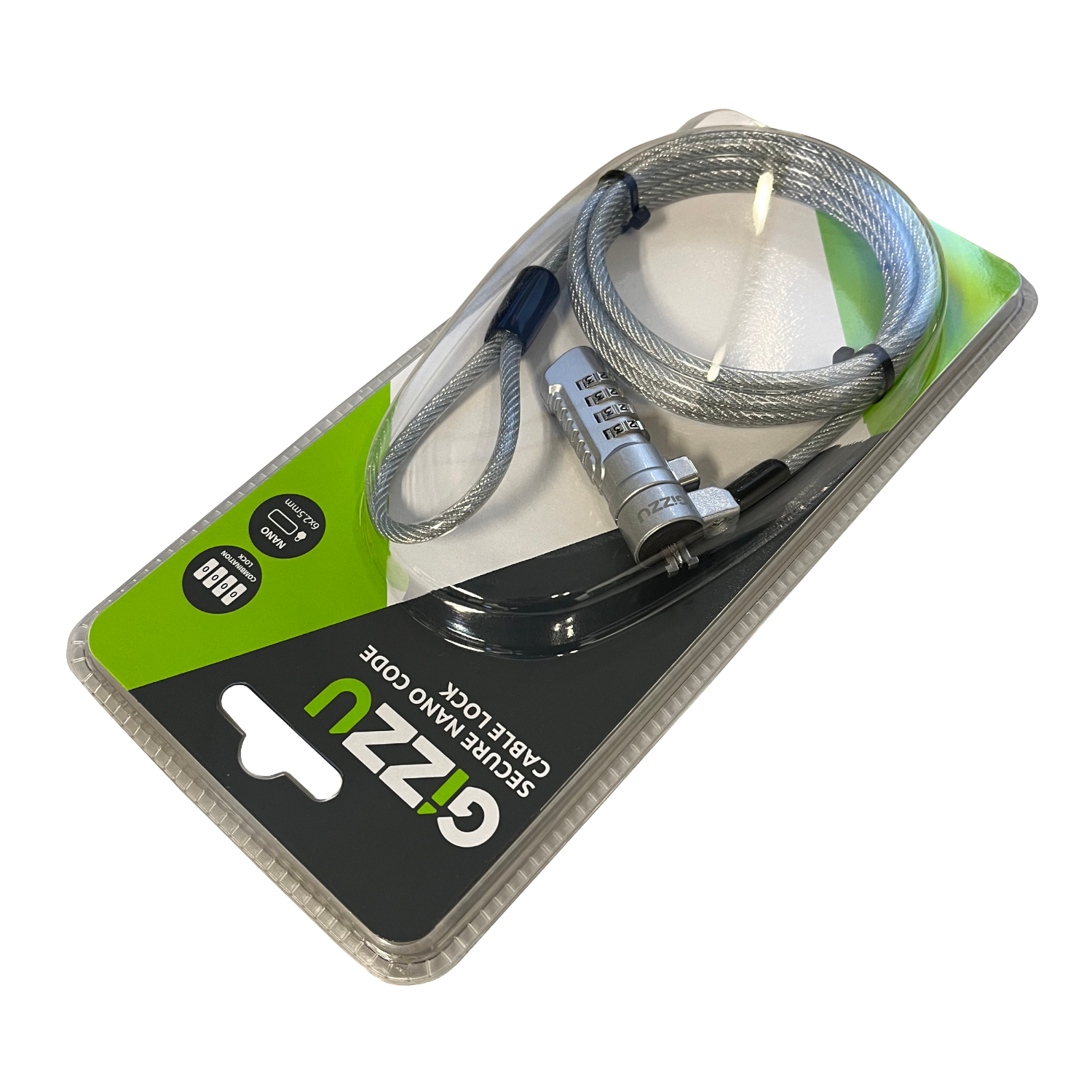 GIZZU 1.8m Nano Combination Lock Security Cable - Image 5