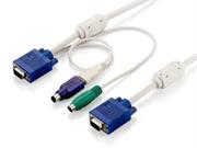 Netix KVM Cable Usb+ PS/2 3M, ,