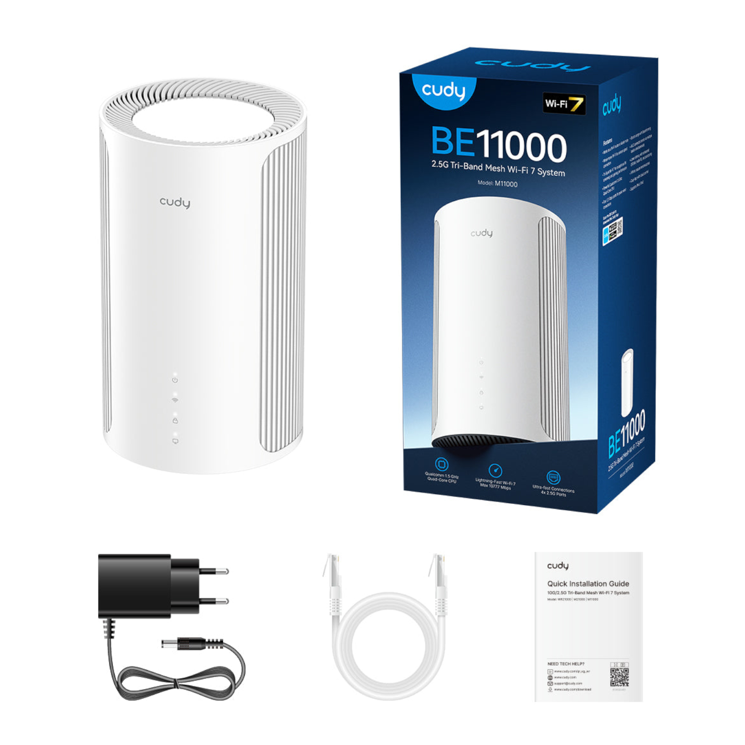 Cudy BE11000 Wi-Fi7 Tri-band Mesh Wi-Fi System - 1 Pack - Image 3
