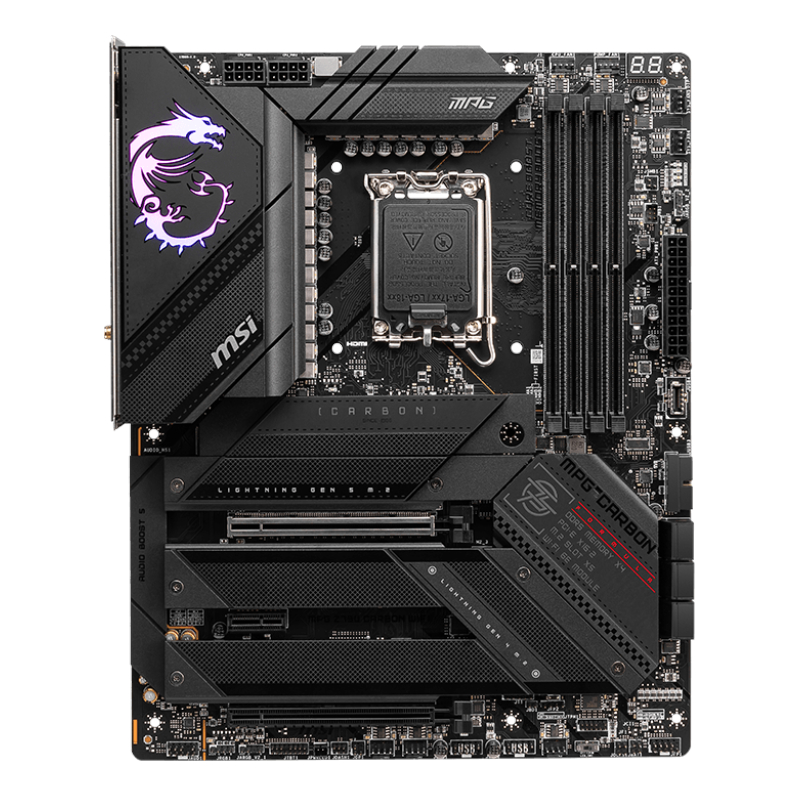 MSI MPG Z790 CARBON WIFI DDR5 LGA1700 ATX Gaming Motherboard - Image 2