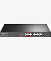 Mercusys 20 Ports with 16 POE Plus and 2 Port Gigabit Rackmount Switch