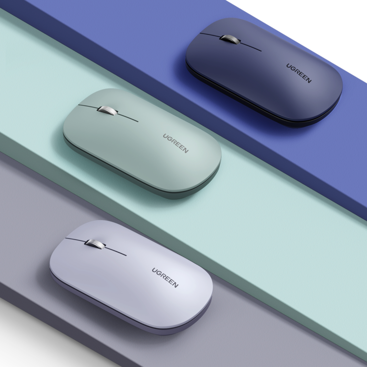 UGREEN Portable 2.4GHz Wireless Mouse - Grey - Image 5