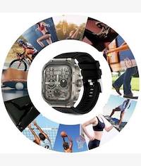 Nesty Np 104 Ultra Smart Sports Watch with Calling Function Black