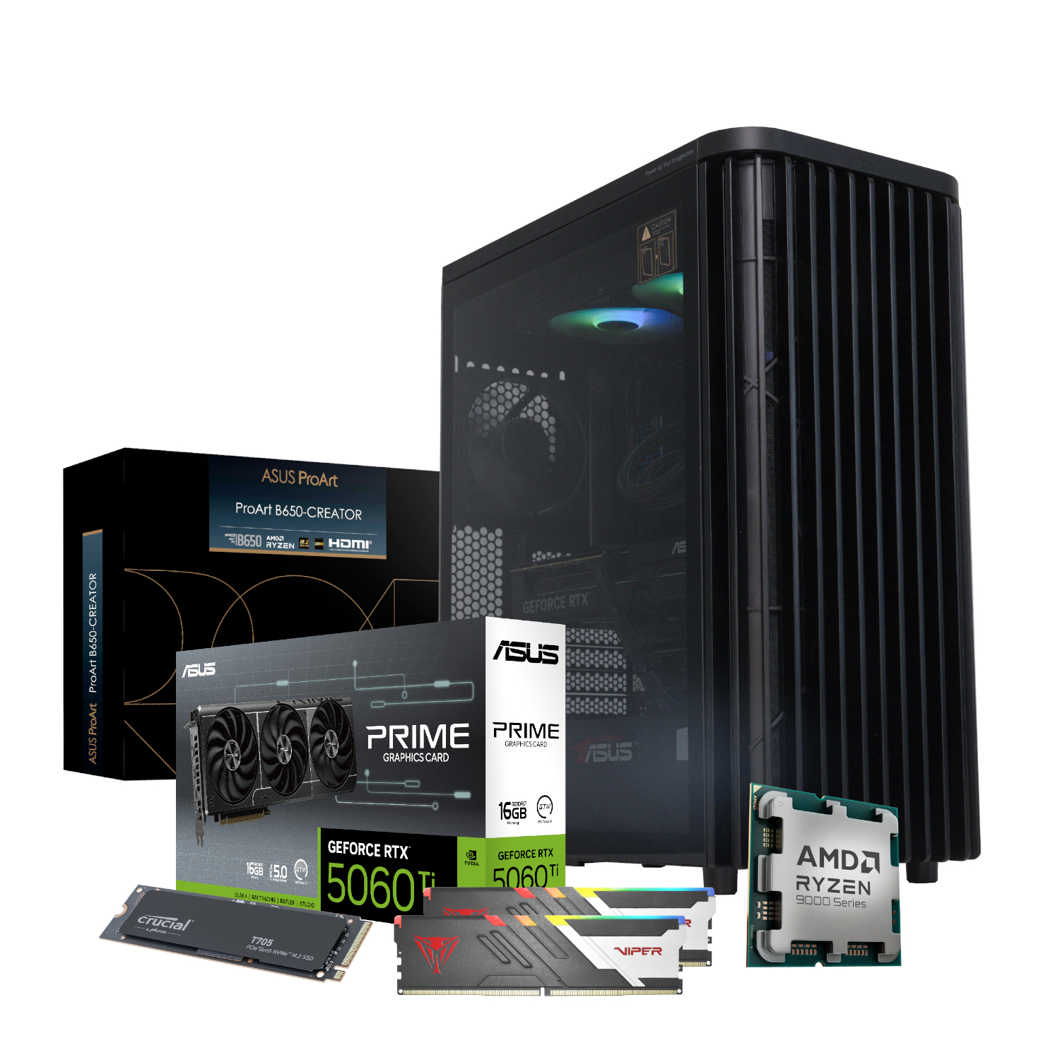 PCBuilder Ryzen 7 9700X MONET Windows 11 Creator PC - Image 2