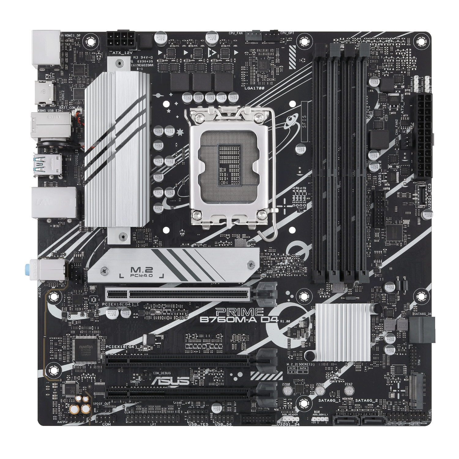 Asus PRIME B760M-A D4 CSM LGA 1700 M-ATX Motherboard - Image 2