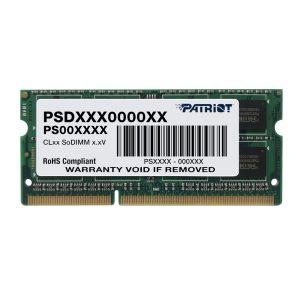 Patriot Signature Line 8GB 1600MHz DDR3 Dual Rank Sodimm Notebook Memory