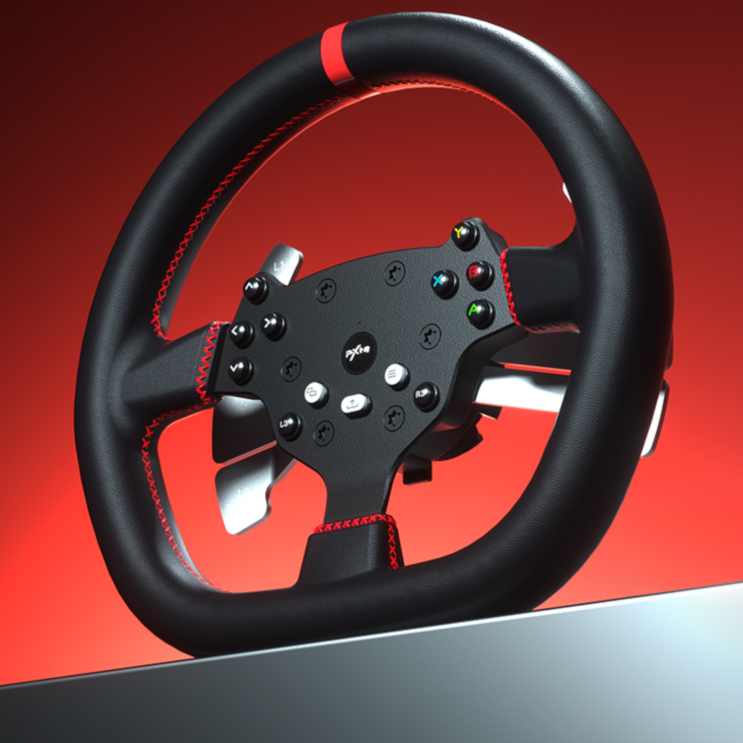 PXN V10 Ultra 270/900° 3.2nm Direct Drive USB Steering Wheel with Hall Effect Dual Pedals - Image 3