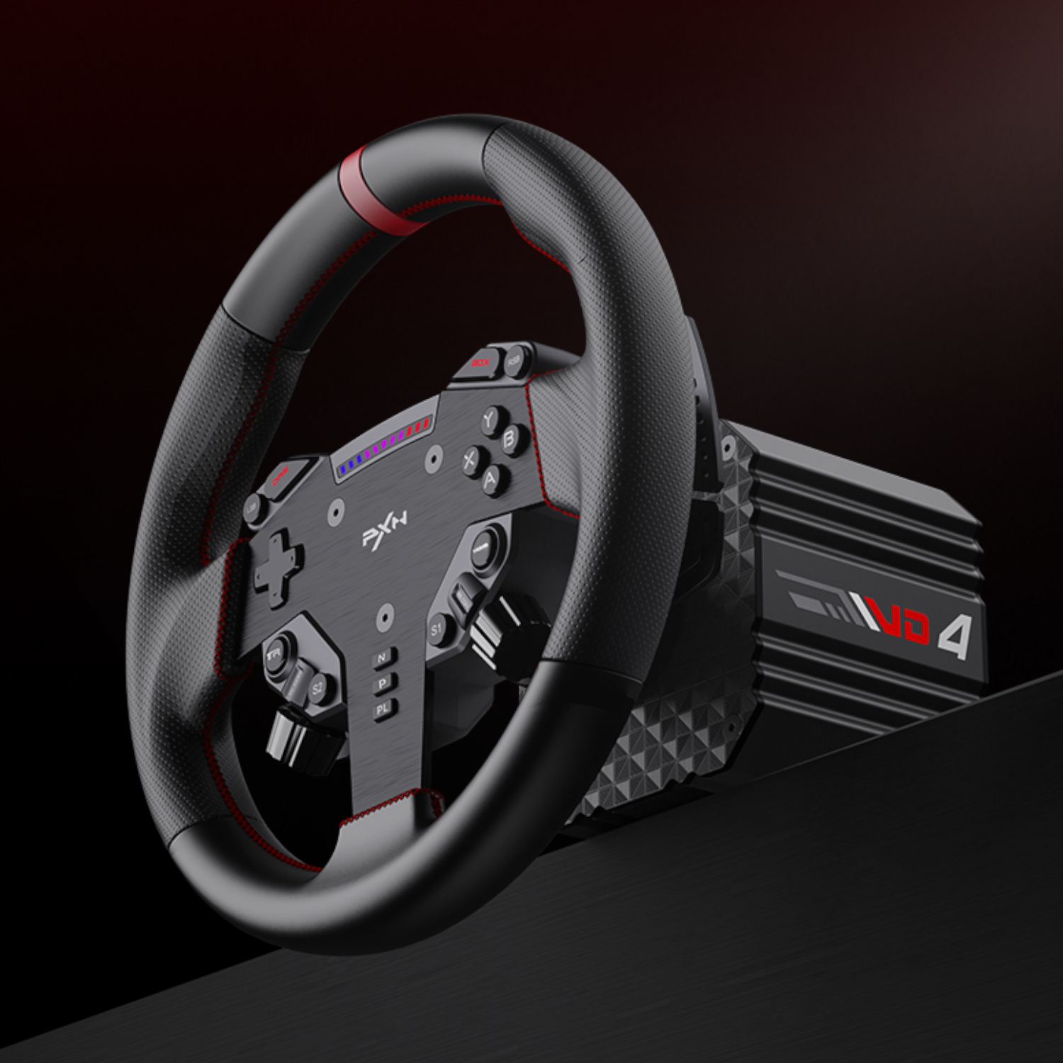 PXN VD4 Direct Drive Sim Racing Wheel – PD-HM Dual Pedal – Z8 Clamp Bundle - Image 2