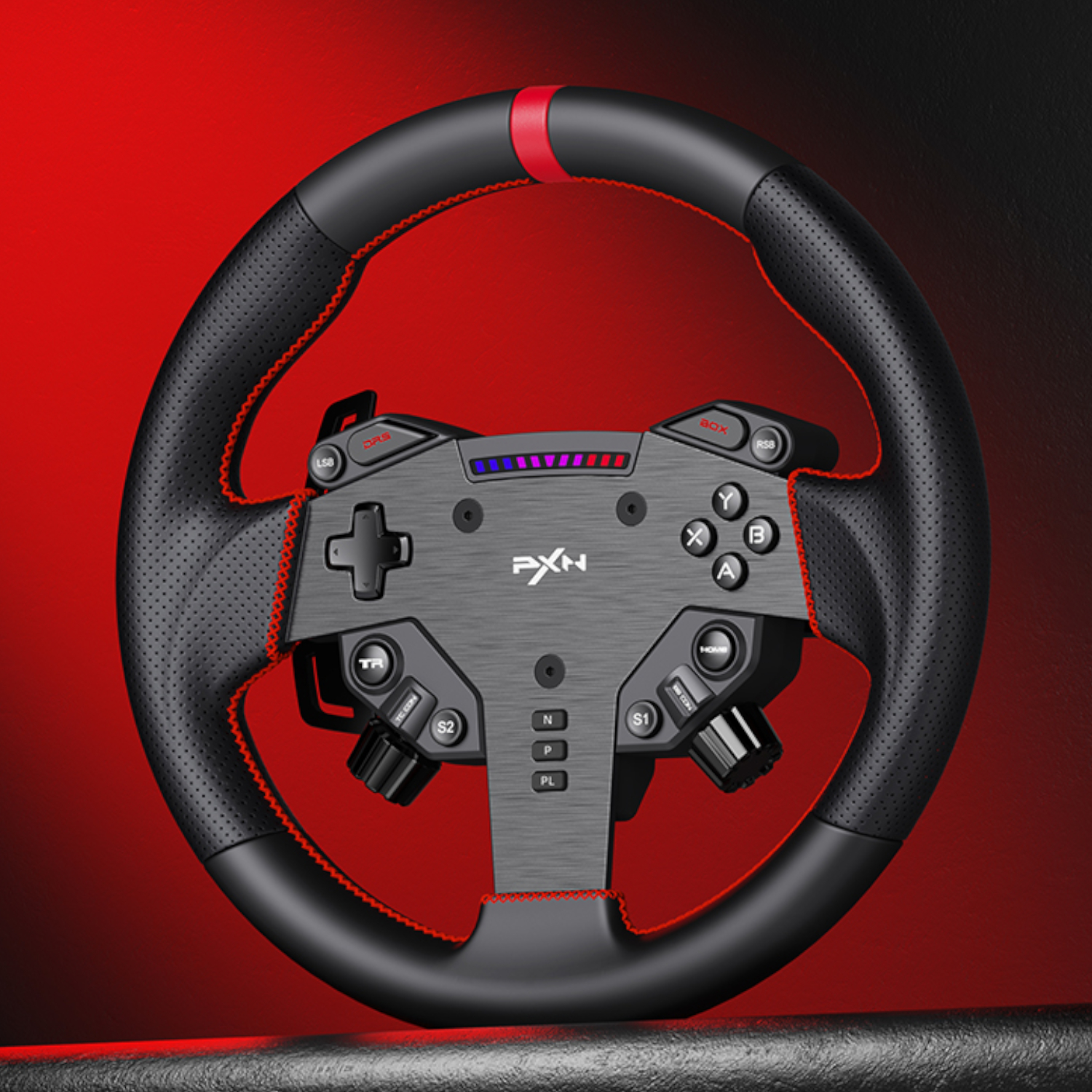 PXN VD4 Direct Drive Sim Racing Wheel – PD-HM Dual Pedal – Z8 Clamp Bundle - Image 3