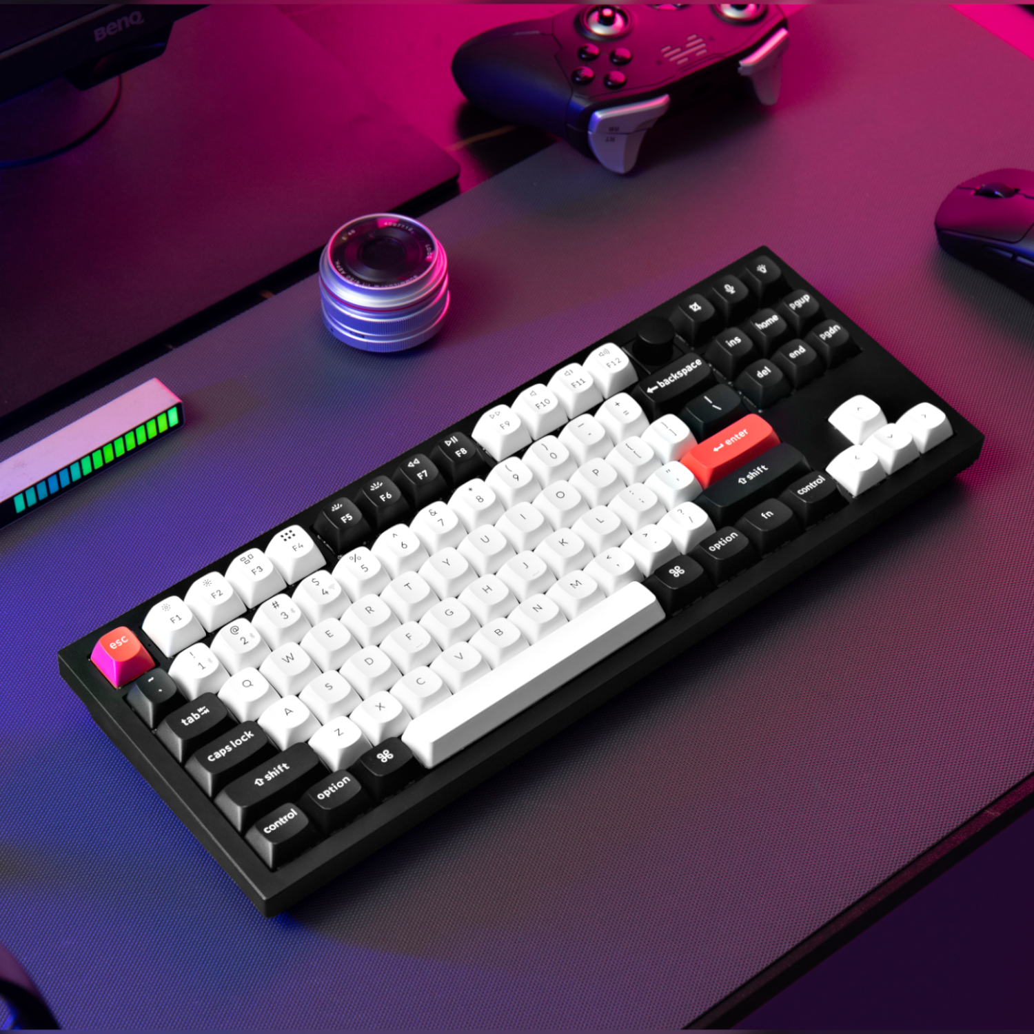 Keychron Q3 HE QMK 80% Wireless Custom Mechanical Keyboard (Nebula Switch) – Carbon Black - Image 4