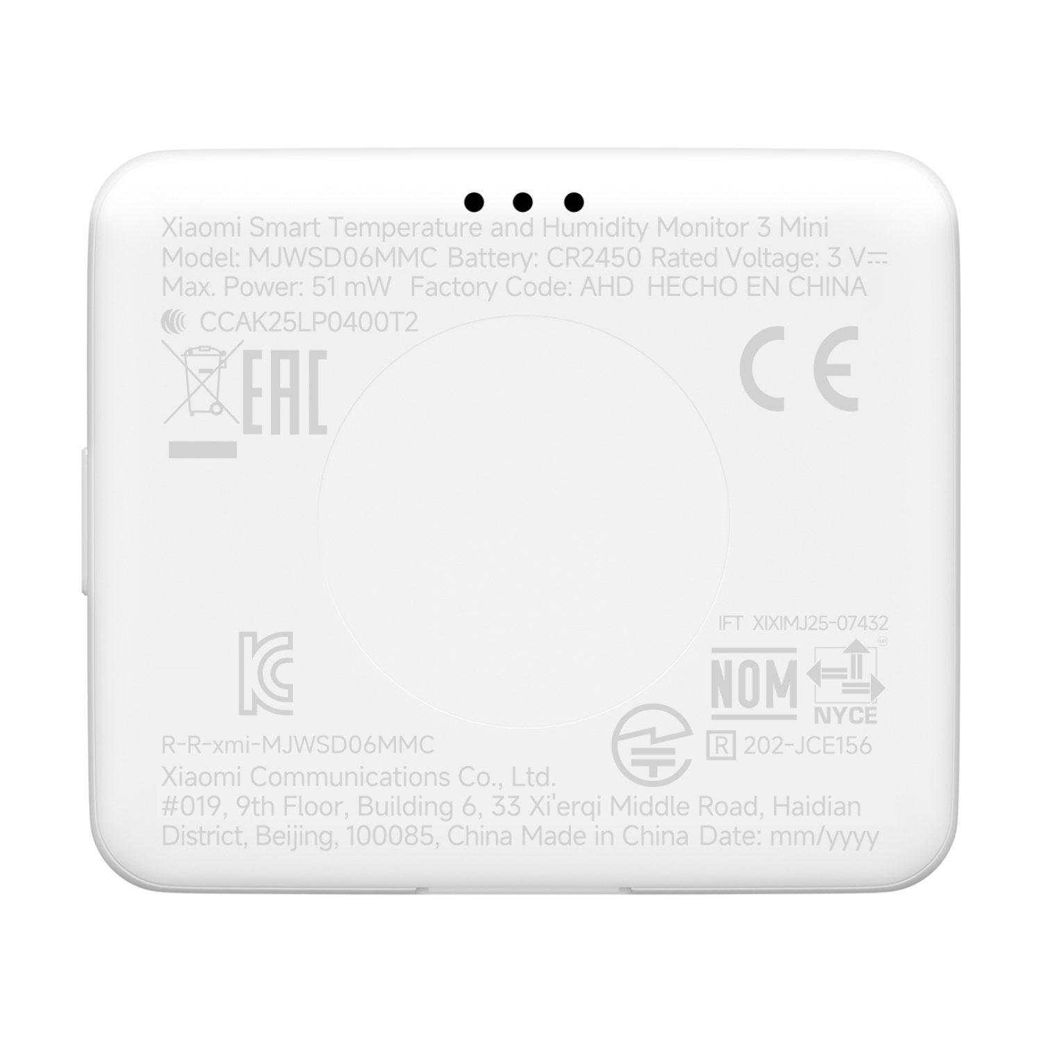 Xiaomi Smart Temperature and Humidity Monitor 3 Mini - Image 4