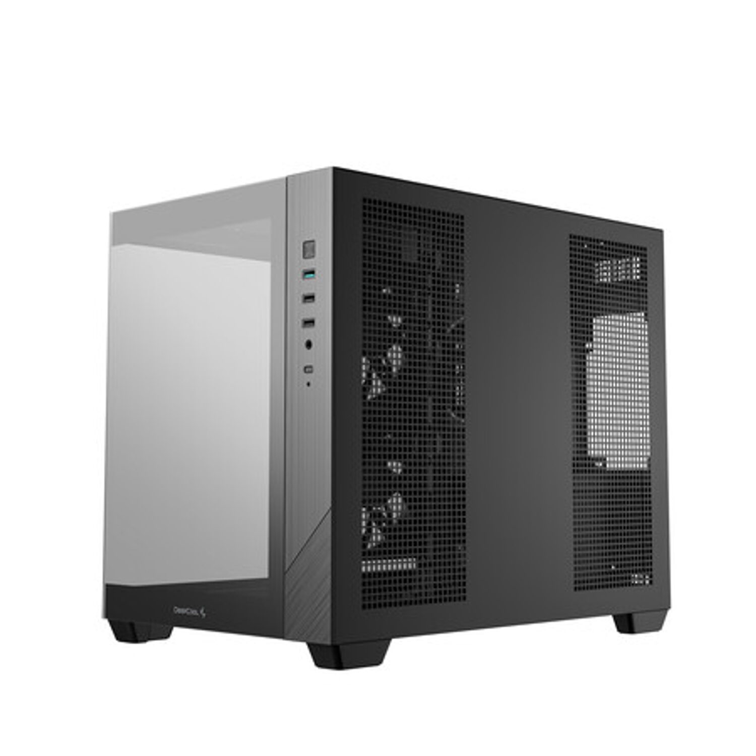 Deepcool CG330 3F Panoramic Dual-Chamber Micro-ATX Gaming Chassis - Black - Image 6