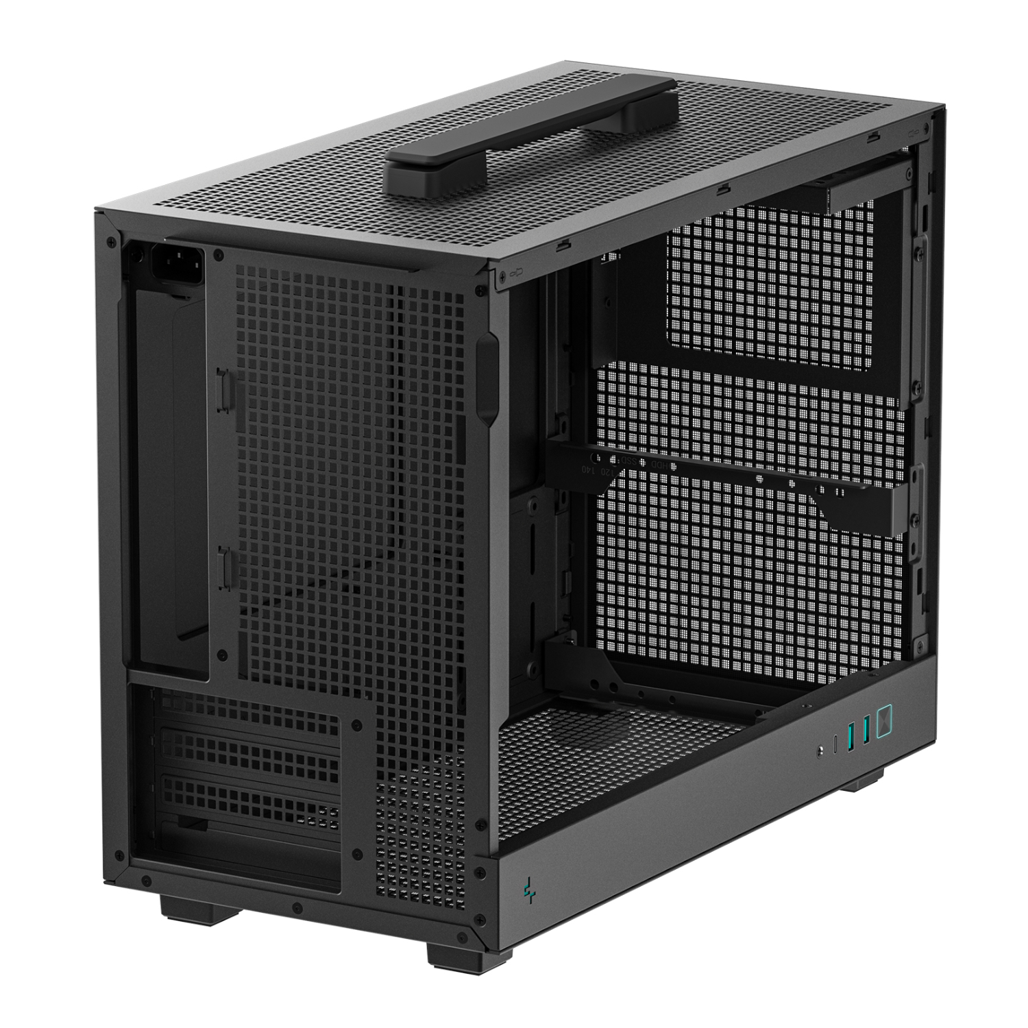 DeepCool CH160 PLUS Micro-ATX Chassis - Black - Image 5