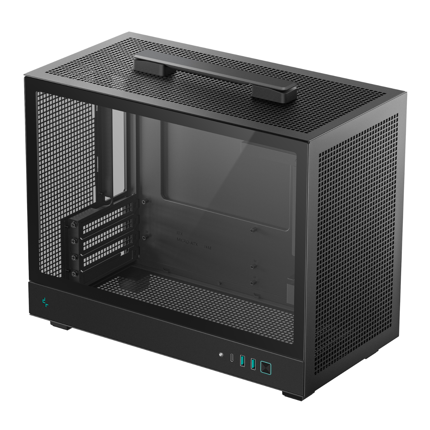 DeepCool CH160 PLUS Micro-ATX Chassis - Black - Image 6