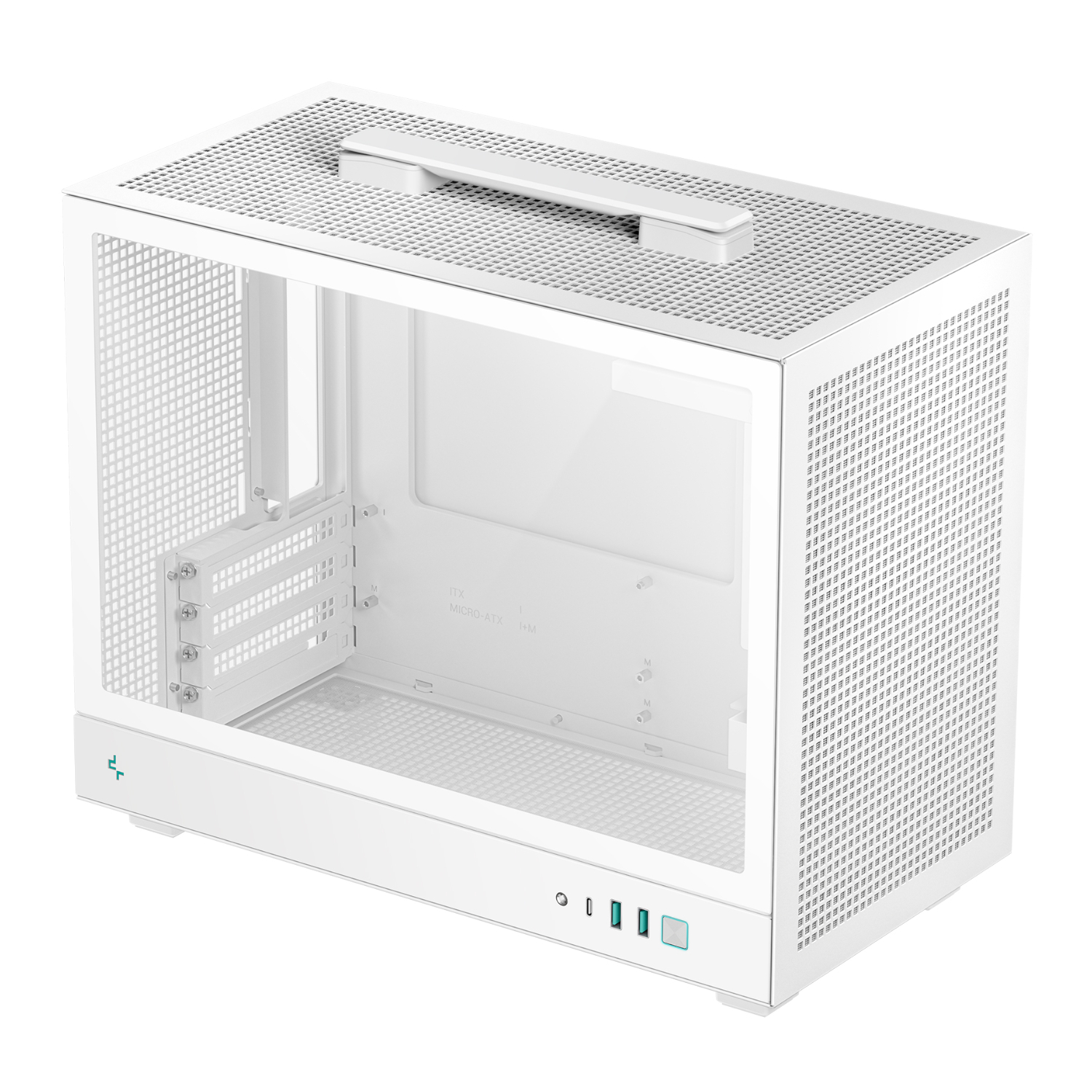 DeepCool CH160 PLUS Micro-ATX Chassis - White - Image 6