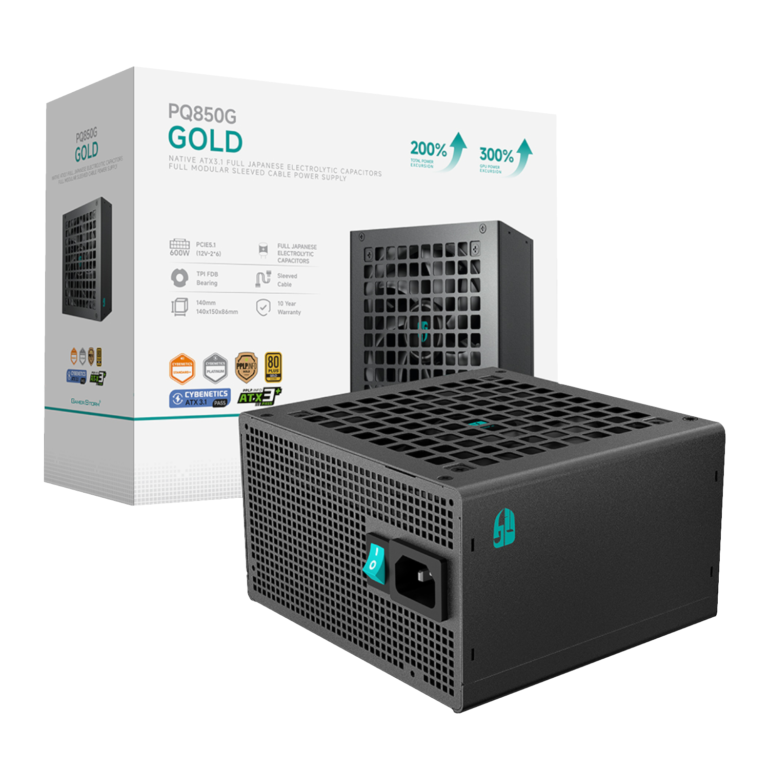 DeepCool PQ850G Series 850W 80 PLUS Gold Modular Power Supply