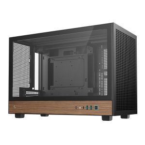 DeepCool CH260 Wood mATX Gaming Chassis - Black