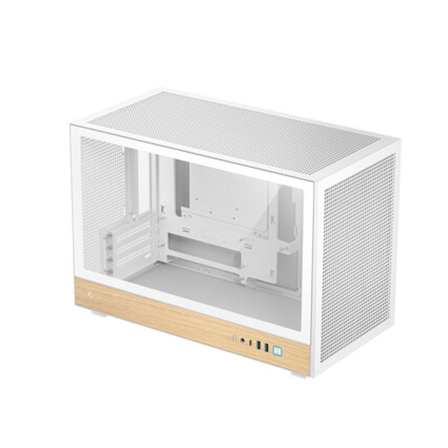 DeepCool CH260 Wood mATX Gaming Chassis White - Image 3