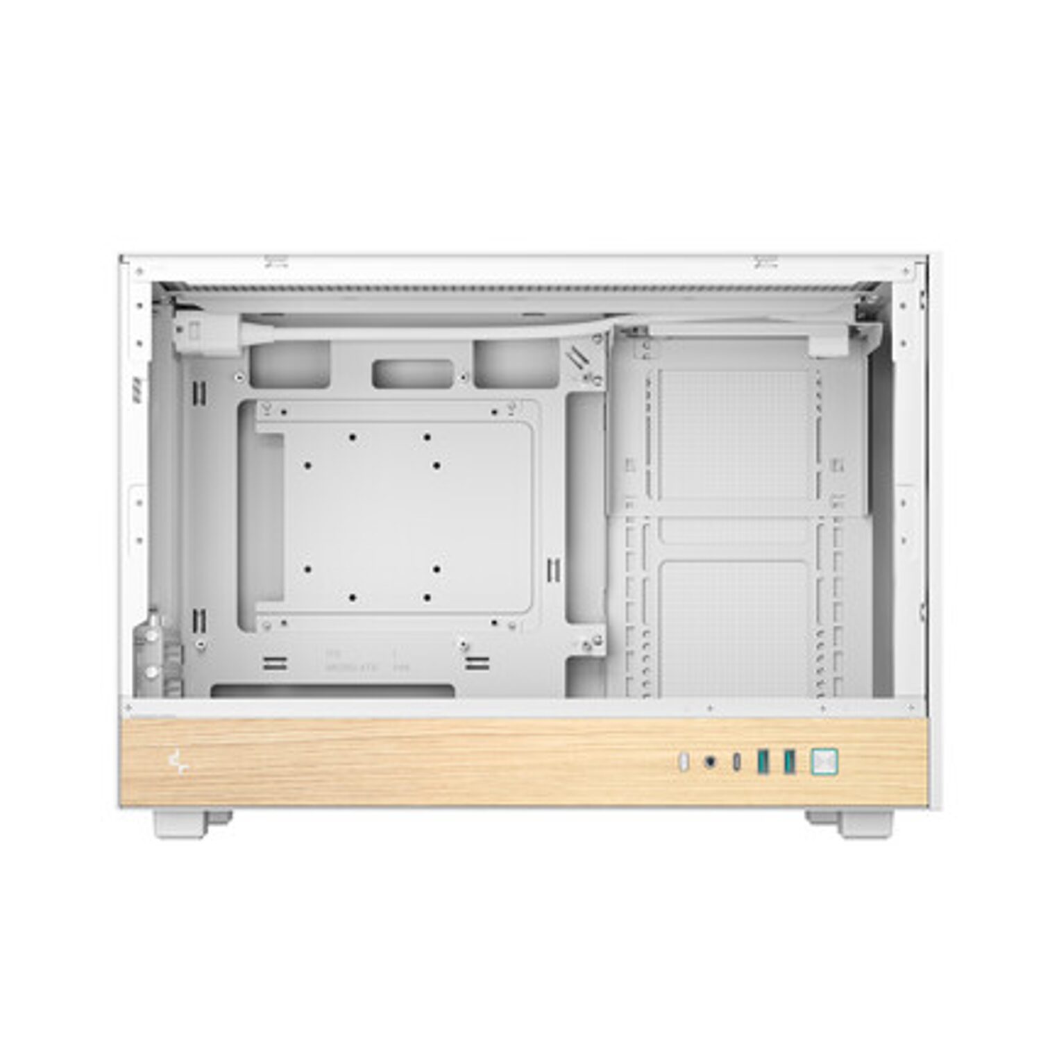 DeepCool CH260 Wood mATX Gaming Chassis White - Image 4