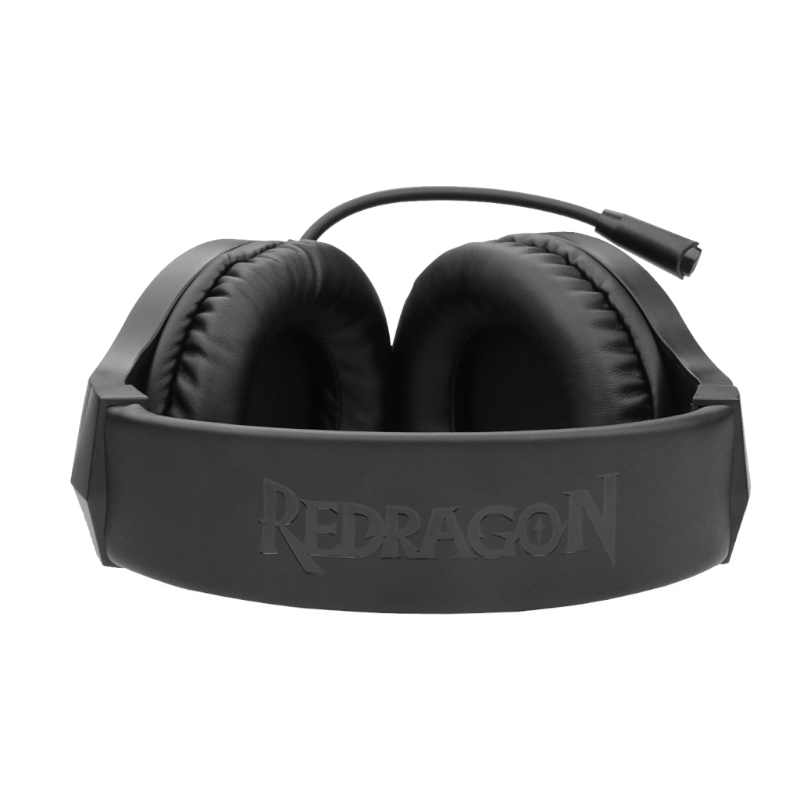 REDRAGON Over-Ear HYLAS Aux (Mic and Headset)|USB (Power Only) RGB Gaming Headset - Black - Image 5
