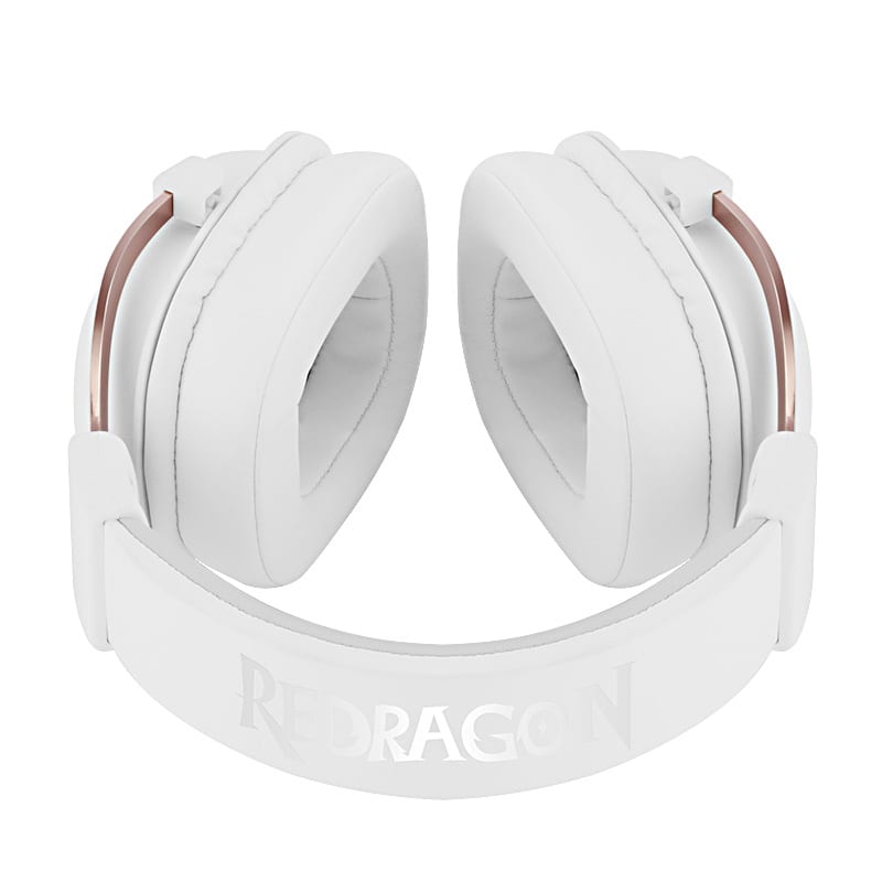Redragon Over-Ear ZEUS 2 USB Gaming Headset - White - Image 4
