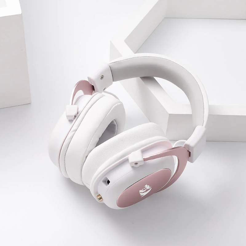Redragon Over-Ear ZEUS 2 USB Gaming Headset - White - Image 6