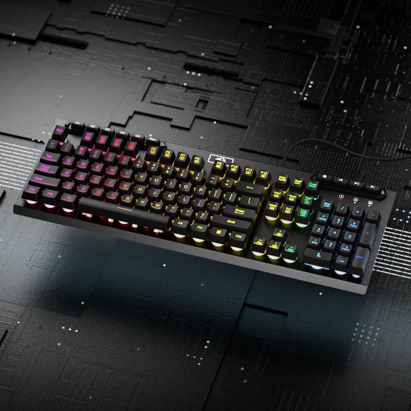 REDRAGON ADITYA Membrane Keyboard - Black - Image 4