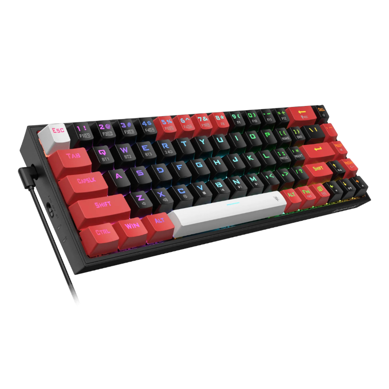 REDRAGON Castor Pro 68Key Wireless Red - Image 5