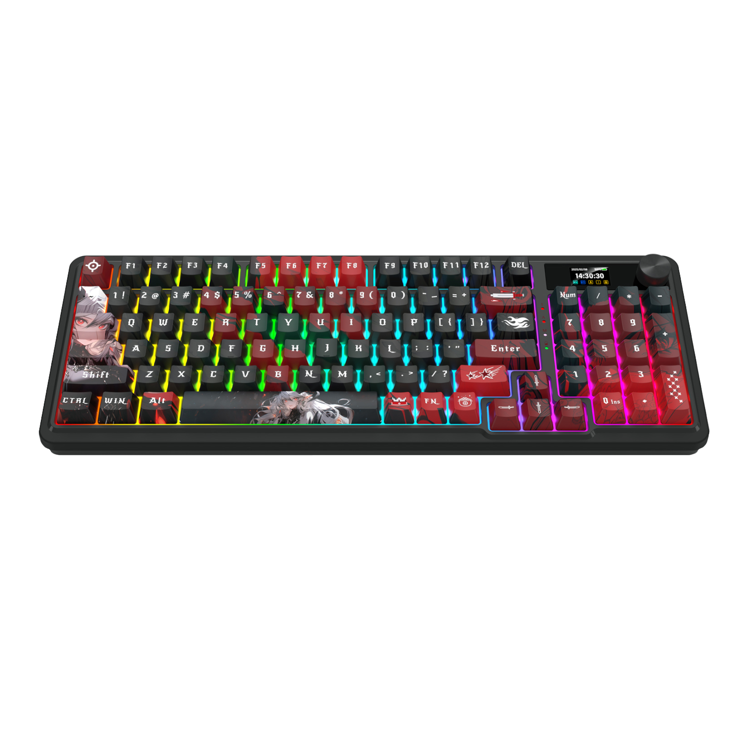 Redragon K719AK ARTEMIS PRO RGB Wireless LCD Mechanical Gaming Keyboard (Anime Edition) - Image 3