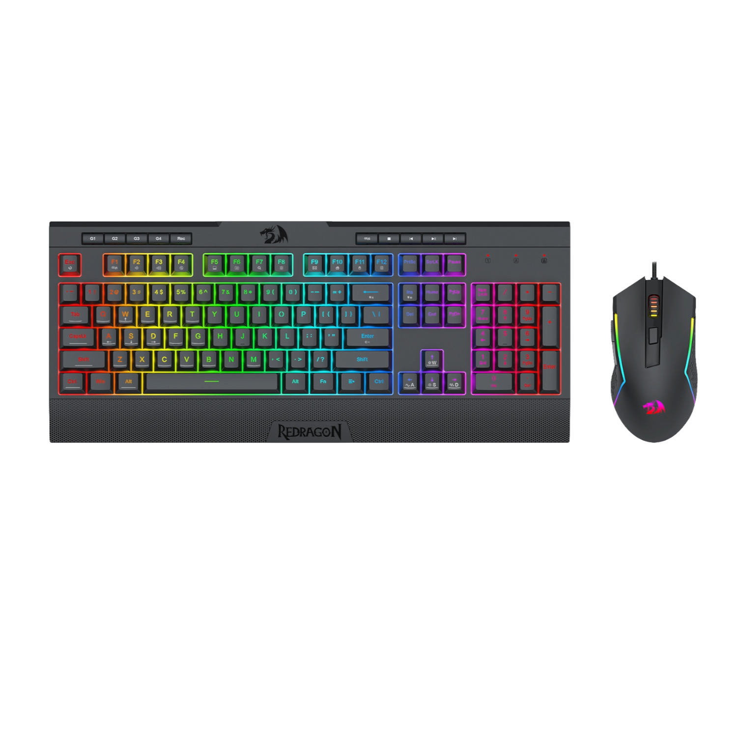 Redragon S151 Gaming Keyboard and Mouse Combo-Black - Image 4