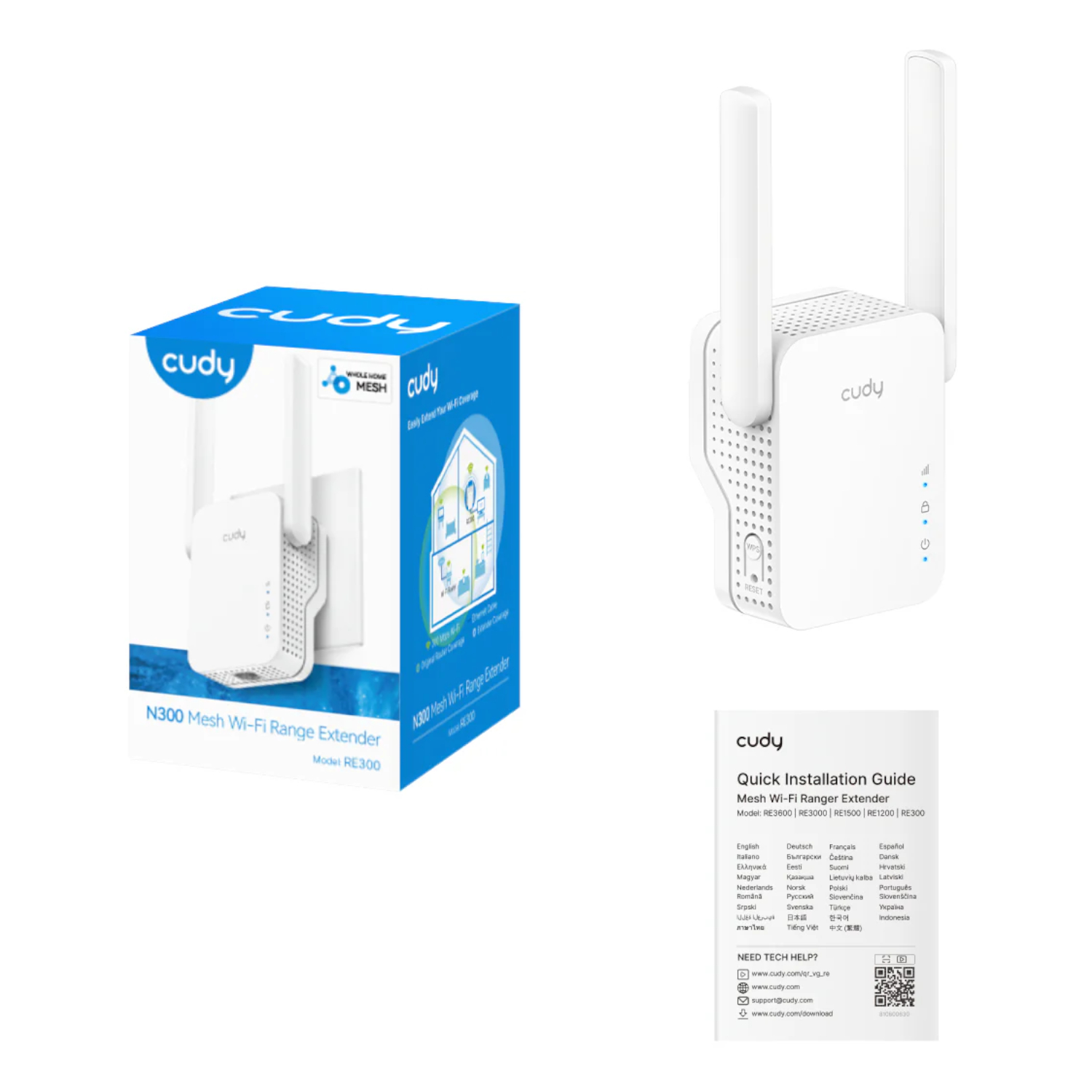 Cudy N300 Mesh Wi-Fi Range Extender | Wall Plug - Image 4